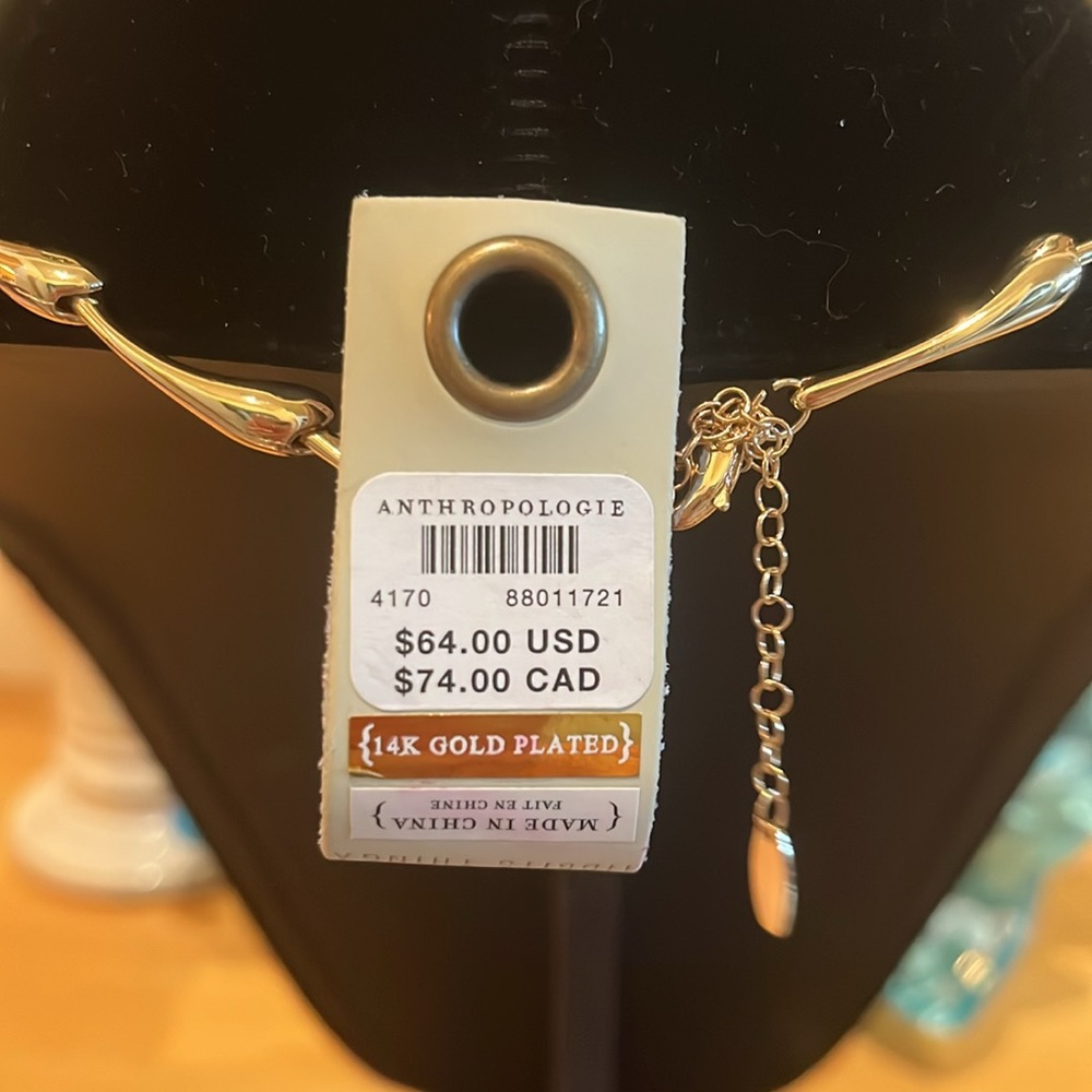Anthropologie 14K Gold Plated Necklace - Picture 3 of 4